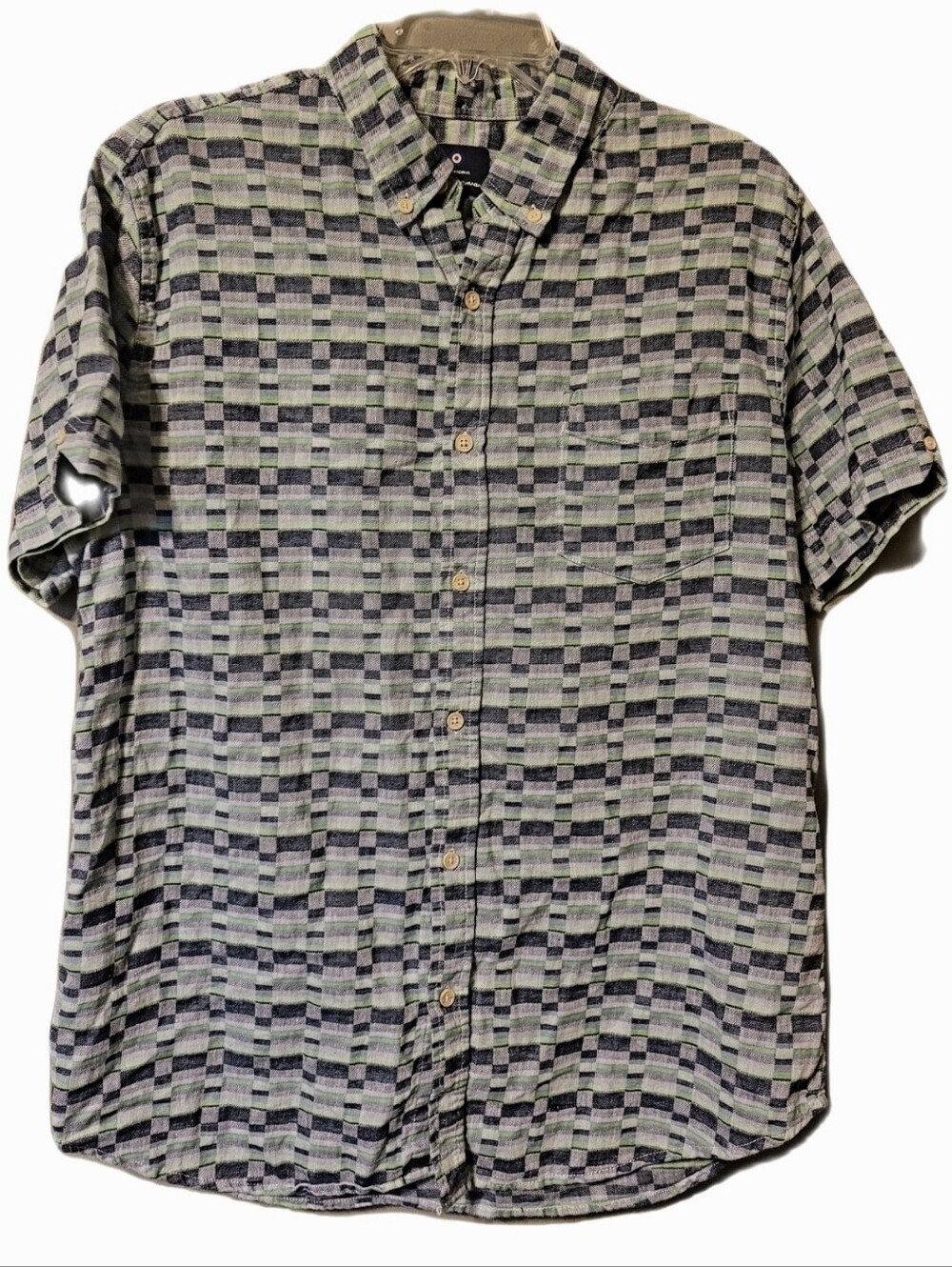 Ben Sherman Shirt Men's Large  Short-Sleeve Button-Up Shirt Preppy